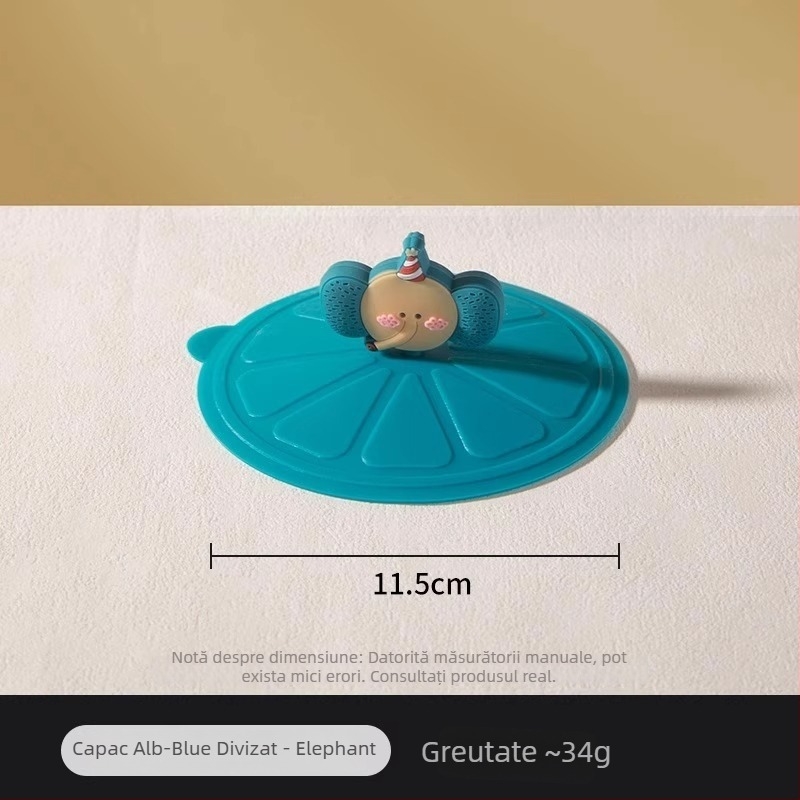 Capac universal din silicon pentru pahare, de calitate alimentară, rezistent la temperaturi înalte, etanș pentru sticlă, cești și borcane