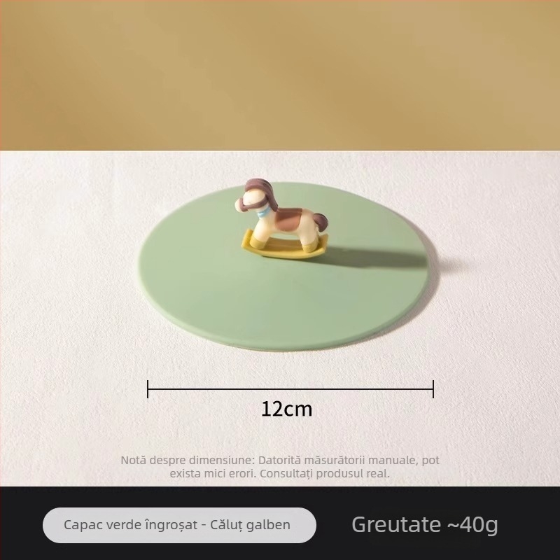 Capac universal din silicon pentru pahare, de calitate alimentară, rezistent la temperaturi înalte, etanș pentru sticlă, cești și borcane