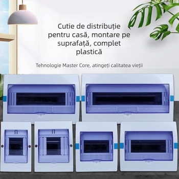 Cutie plastică de distribuție a circuitelor PZ30, impermeabilă, pentru montaj pe suprafață sau încastrat, protecție la scurgeri