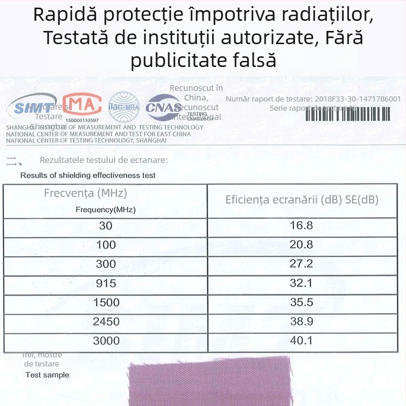 Vesta Minnie MJ-03 de protecție împotriva radiațiilor, fibră de metal, unisex, pentru spațiul de lucru cu unelte