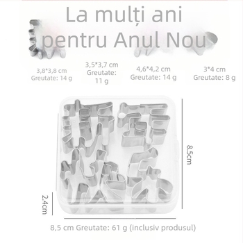 Formă de biscuiți din oțel inoxidabil pentru modelare DIY, formă neregulată