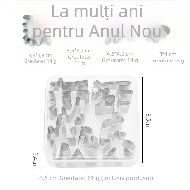 Formă de biscuiți din oțel inoxidabil pentru modelare DIY, formă neregulată