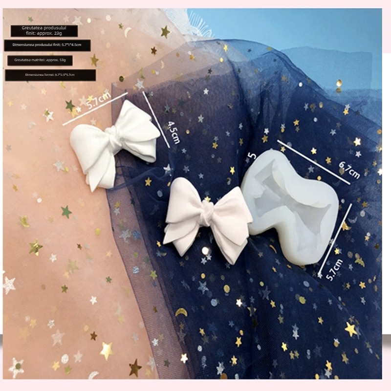 Formă din silicon în formă de fundă pentru fondant și decorarea prăjiturilor | Brand: Jiujiu Renshan; Material: silicon; Categoria: matriță pentru prăjituri; Utilizare: fondant, decorațiuni din zahăr, ciocolată, lumânări parfumate, ornamente pentru mașini
