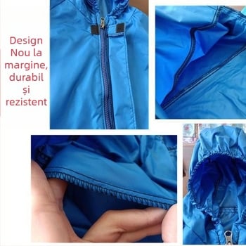 Costum de lucru cu glugă, tip split, din poliester, pentru utilizare la fermă, rezistent la praf