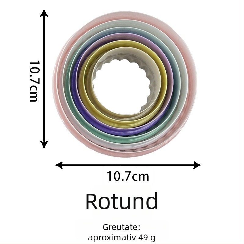 Formă de copt din ABS cu formă neregulată; ambalaj PP; lansată în 2023.