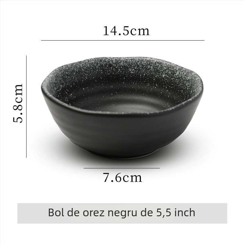 Vas ceramic pentru orez, stil japonez, finisaj subglazură, compatibil cu microunde, logo imprimat, personalizare disponibilă