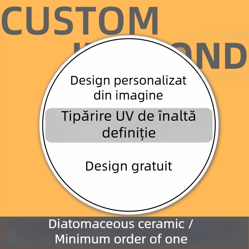 Suport ceramic pentru ceai, rotund sau pătrat, imprimeu, cod produs 888, brand Delos