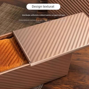 Formă de toast cu capac, din material alimentar, 450 g capacitate, antiaderentă, pentru cuptor