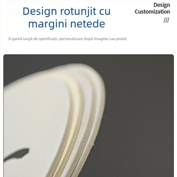Suporturi pentru pahare din hârtie absorbentă, rotunde, culoare solidă, stil minimalist modern, material: hârtie, lansate în 2025.