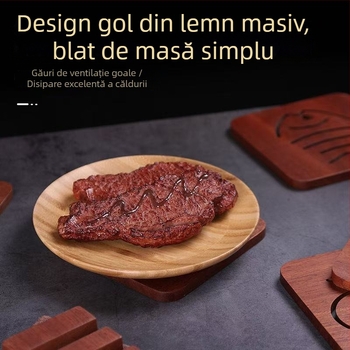 Covoraș termic din lemn pentru uz casnic, protecție la temperaturi înalte, protecție împotriva arsurilor, suport de masă pentru farfurii și boluri, covoraș din lemn, suport pentru pahare, bază pentru oale