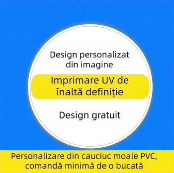Suport pentru ceai din PVC, cauciuc moale, impermeabil, imprimare UV, rotund, 9 cm, antiderapant, izolație termică pentru ceai, logo personalizat