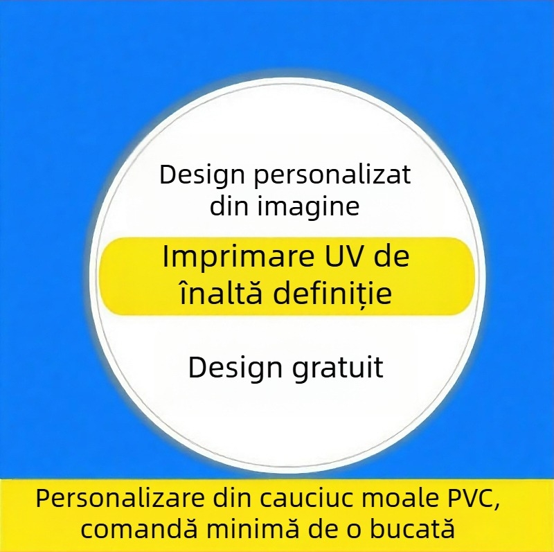 Suport pentru ceai din PVC, cauciuc moale, impermeabil, imprimare UV, rotund, 9 cm, antiderapant, izolație termică pentru ceai, logo personalizat