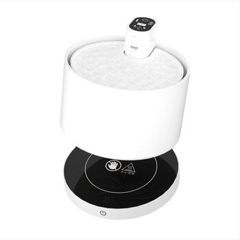 Distribuitor de apă din ceramică pentru animale de companie cu încălzire la temperatură constantă în iarnă și filtrare în circuit; potrivit pentru pisici și câini. Model LE-CF-01