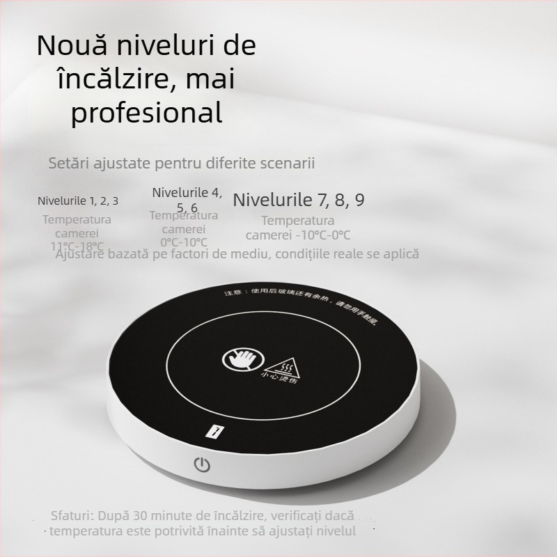Distribuitor de apă din ceramică pentru animale de companie cu încălzire la temperatură constantă în iarnă și filtrare în circuit; potrivit pentru pisici și câini. Model LE-CF-01