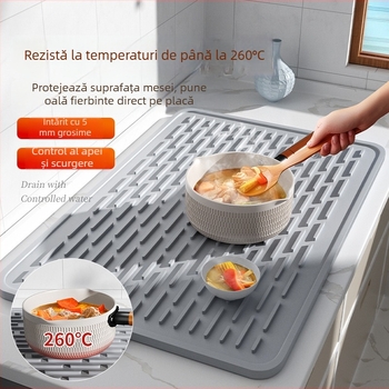 Covoraș din silicon pentru bucătărie, pătrat, antiderapant, rezistent la temperaturi înalte, protecție împotriva arsurilor