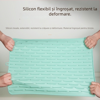 Covoraș din silicon pentru bucătărie, pătrat, antiderapant, rezistent la temperaturi înalte, protecție împotriva arsurilor