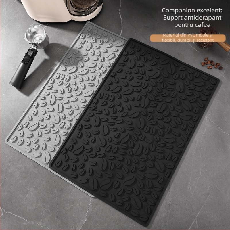 Covoraș de bar din silicon – pătrat, antiderapant, drenaj, izolație termică, pentru cafea și cocktailuri