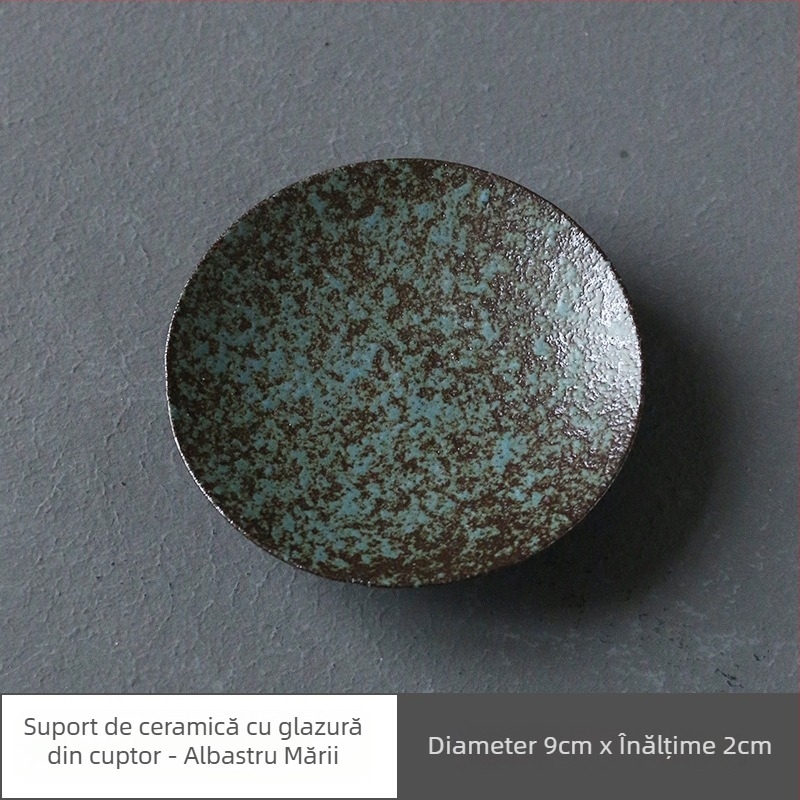 Suport ceramic pentru ceai – stil japonez, izolație termică și anti-derapare, accesoriu pentru ceremonia ceaiului