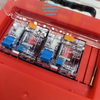 Cutie portabilă de distribuție a energiei pentru șantier, 8 circuite, mobilă, IP22, carcasă ABS, 10 A