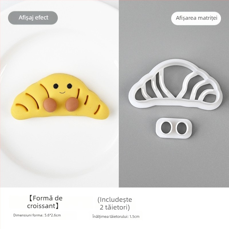 Formă pentru chifle la abur cu motive animale și fructe, din plastic, serie Fruit Animals, potrivită pentru chifle la abur și fondant