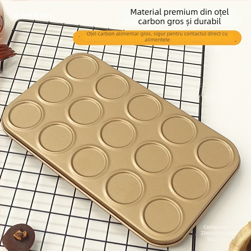 Set de 30 de forme pentru macarons și fursecuri, tavă antiaderentă de copt