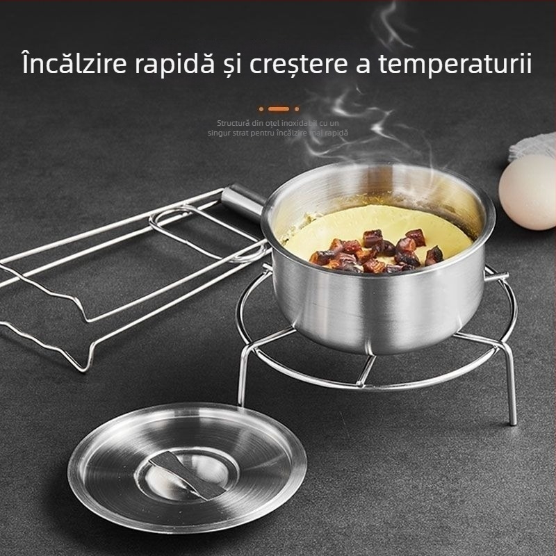 Vas din oțel inoxidabil 304 – rotund, alimentară, suprafață periată și satinat, turnată într-o singură piesă