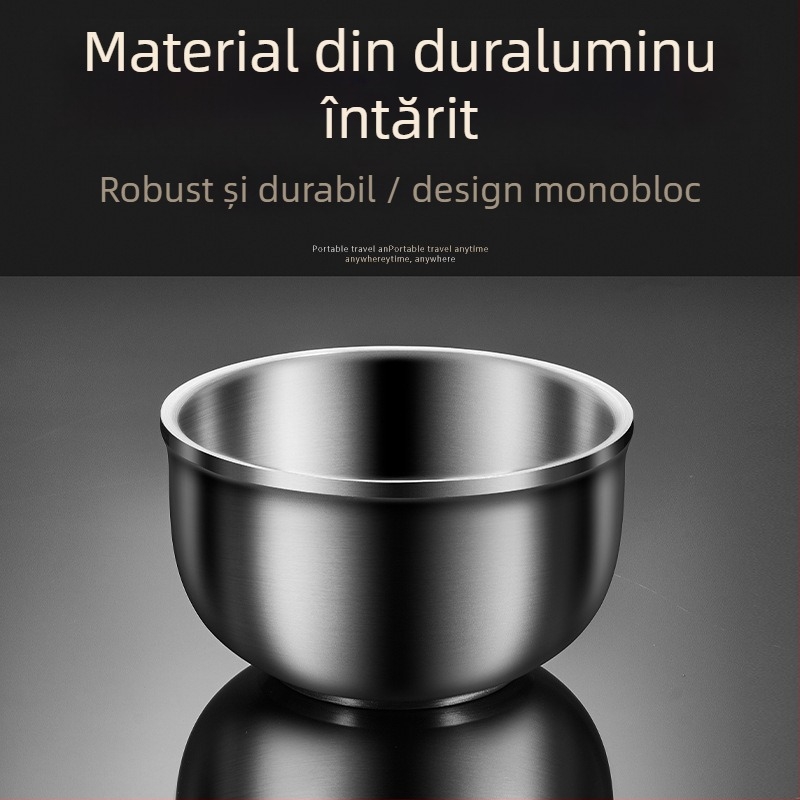 Bol pentru copii din oțel inoxidabil, rotund, compatibil cu microundele, introdus în 2017