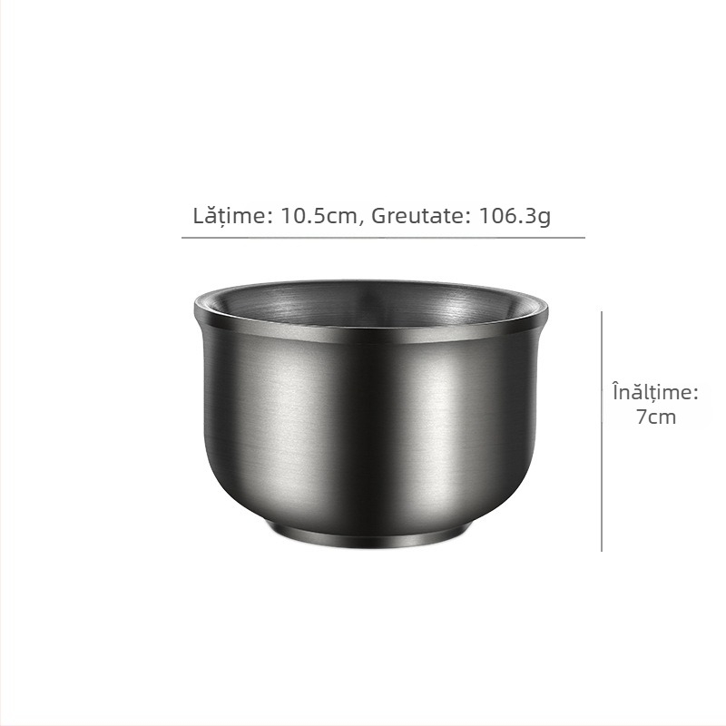 Bol pentru copii din oțel inoxidabil, rotund, compatibil cu microundele, introdus în 2017