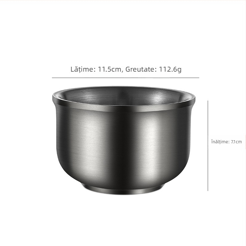 Bol pentru copii din oțel inoxidabil, rotund, compatibil cu microundele, introdus în 2017