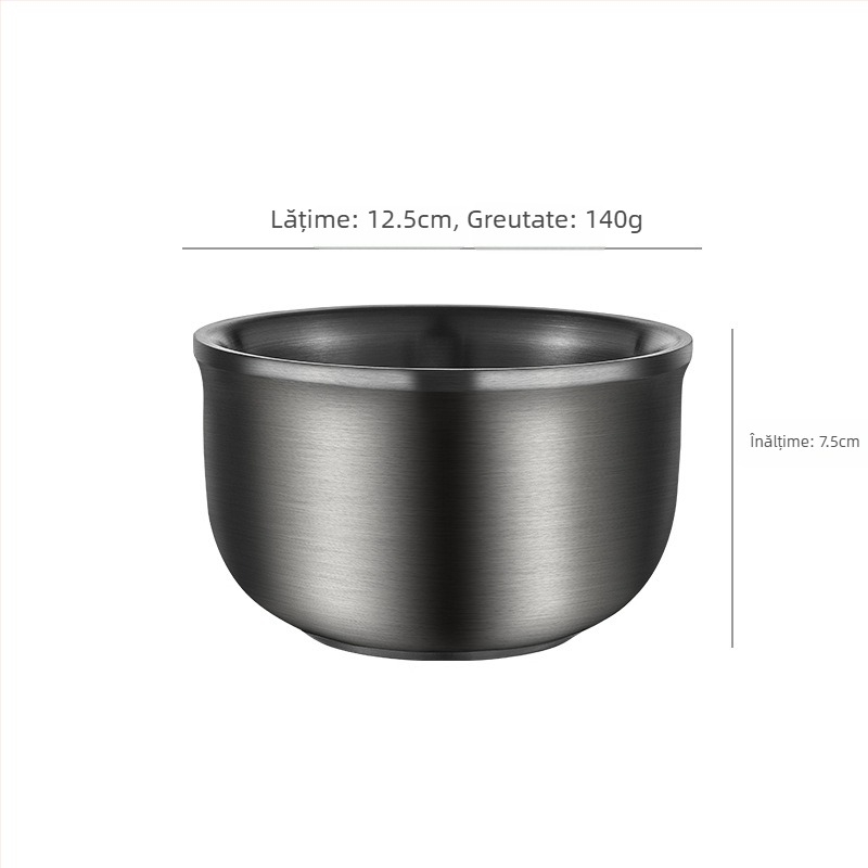 Bol pentru copii din oțel inoxidabil, rotund, compatibil cu microundele, introdus în 2017