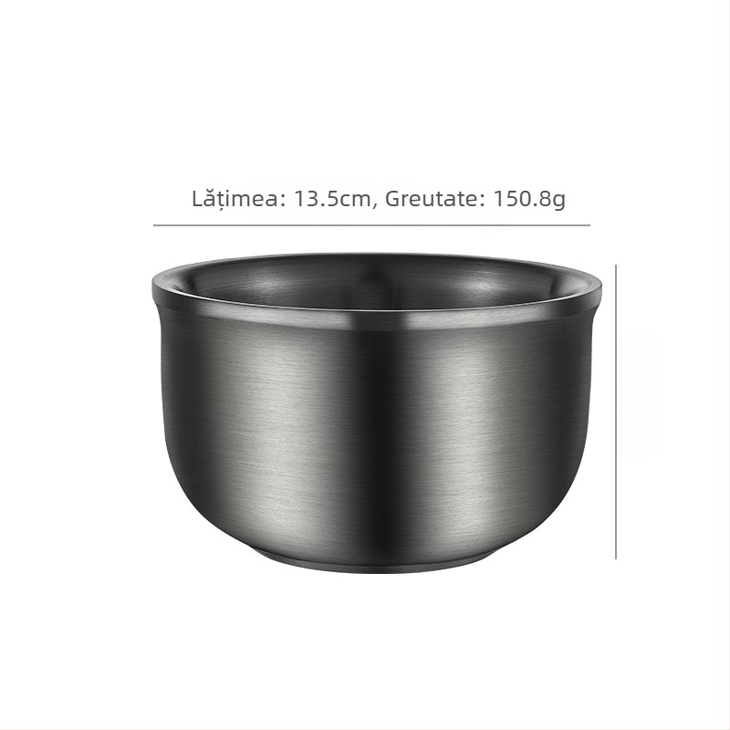 Bol pentru copii din oțel inoxidabil, rotund, compatibil cu microundele, introdus în 2017