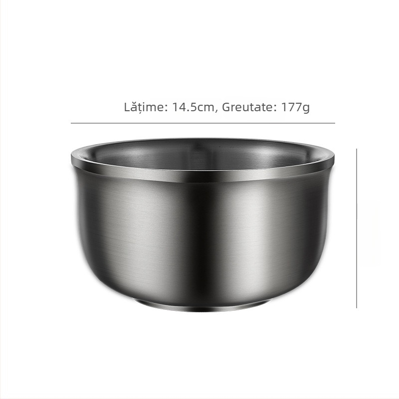 Bol pentru copii din oțel inoxidabil, rotund, compatibil cu microundele, introdus în 2017