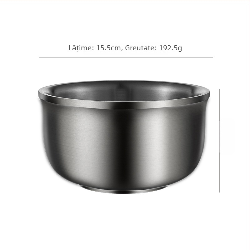 Bol pentru copii din oțel inoxidabil, rotund, compatibil cu microundele, introdus în 2017