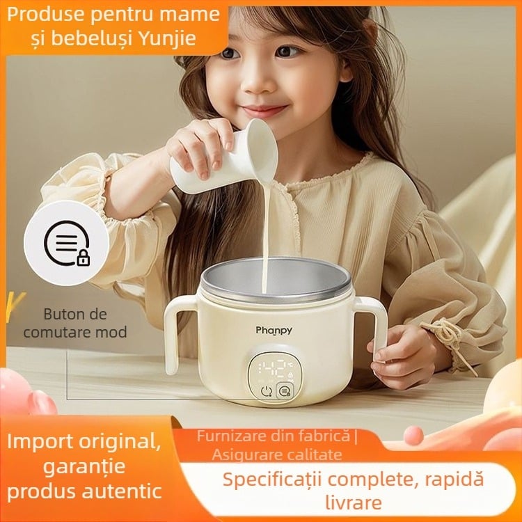 Cutie de prânz izolată pentru bebeluși Little Elephant – oțel inoxidabil, stil minimalist, potrivită pentru copii peste 3 luni