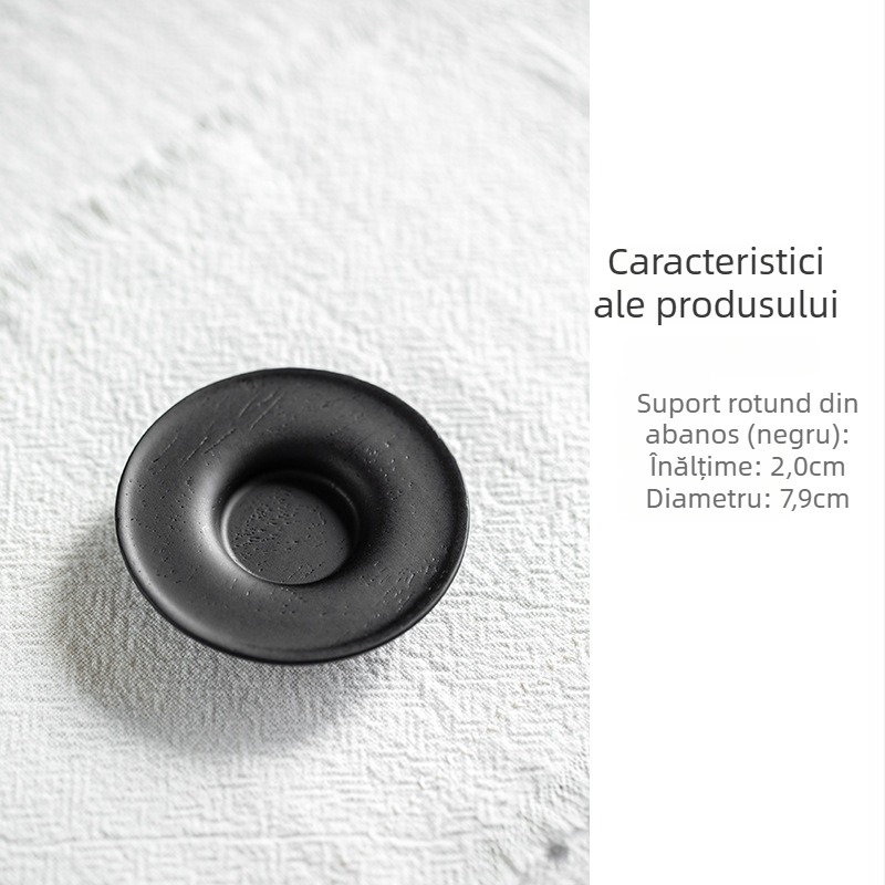 Suport din lemn pentru ceremonia ceaiului, accesorii pentru ceremonia ceaiului, stil lux ușor, greutate 500 g