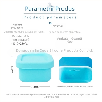 Cutie pătrată din silicon pentru hrană suplimentară pentru copii, National Boutique, pentru copii peste 3 luni, stil simplu