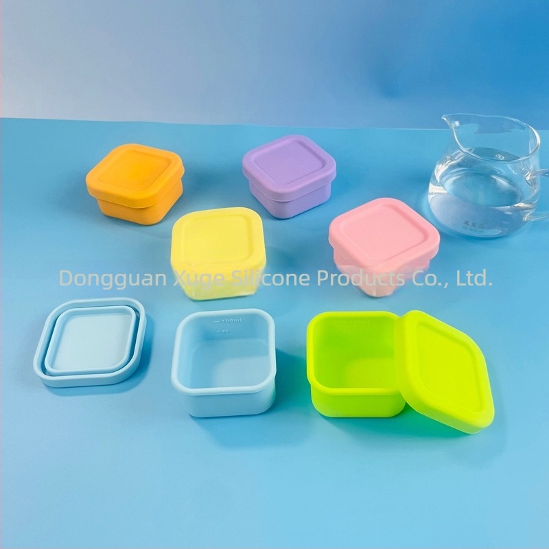 Cutie pătrată din silicon pentru hrană suplimentară pentru copii, National Boutique, pentru copii peste 3 luni, stil simplu