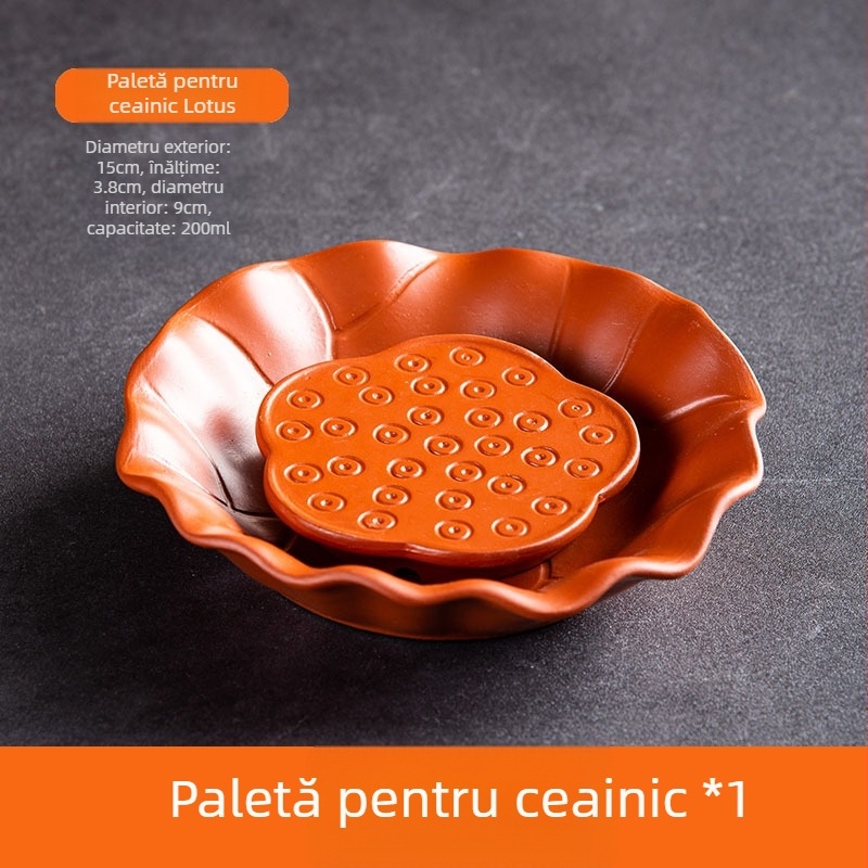 Suport pentru ceainic – lut Zisha, bază și pernă pentru ceainic, rezervor de apă lavabil, stil chinez nou, calitate superioară, lansare 2023