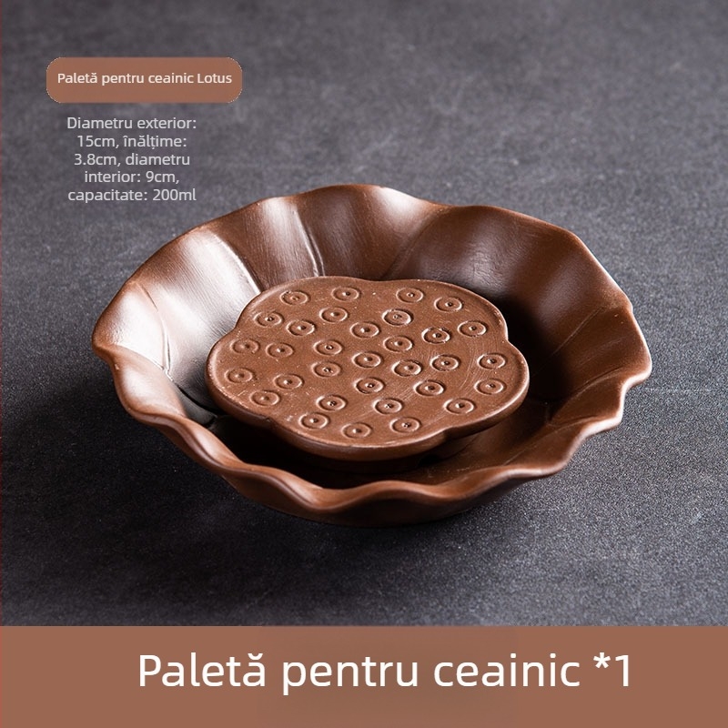 Suport pentru ceainic – lut Zisha, bază și pernă pentru ceainic, rezervor de apă lavabil, stil chinez nou, calitate superioară, lansare 2023