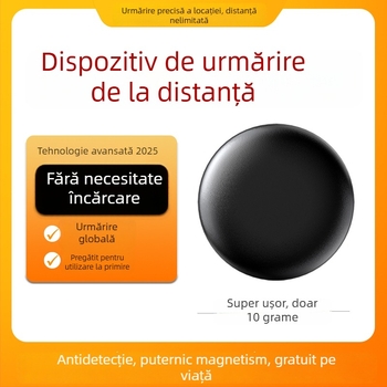 GPS tracker magnetic pentru oameni, obiecte și vehicule, cu alarmă prin vibrații, fixare magnetică, precizie GPS 100 m, autonomie baterie 365 zile