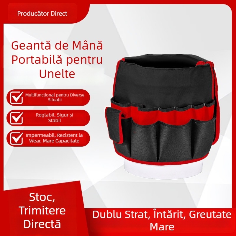 Geantă de unelte Double Dreamer, capacitate mare, din pânză Oxford, rezistentă la uzură și impermeabilă