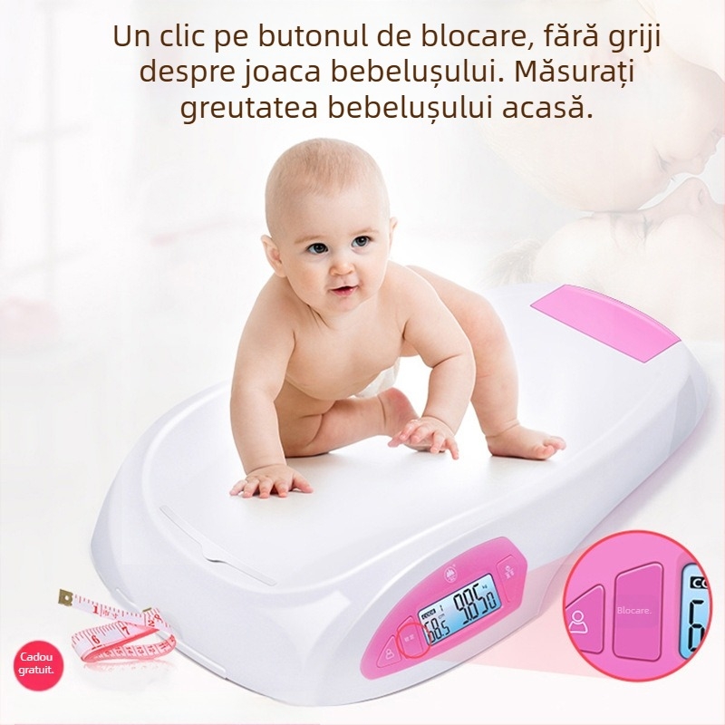 Fragrant Mountain Cântar bebeluși pentru copil – capacitate 25 kg, măsoară greutatea