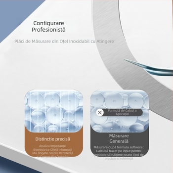 Cântar corporal electronic pentru măsurarea grăsimii corporale, până la 150 kg, pentru adulți, cu funcție de încărcare