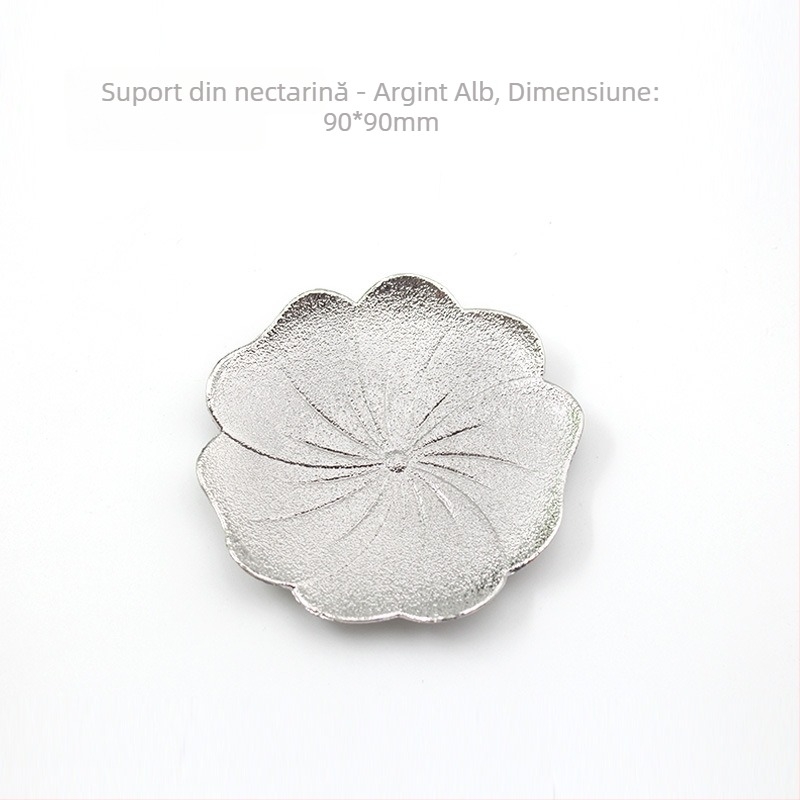 Suport pentru cești – Lux ușor, Cireș japoneză înflorită, aliaj, logo imprimat, ambalaj OPP