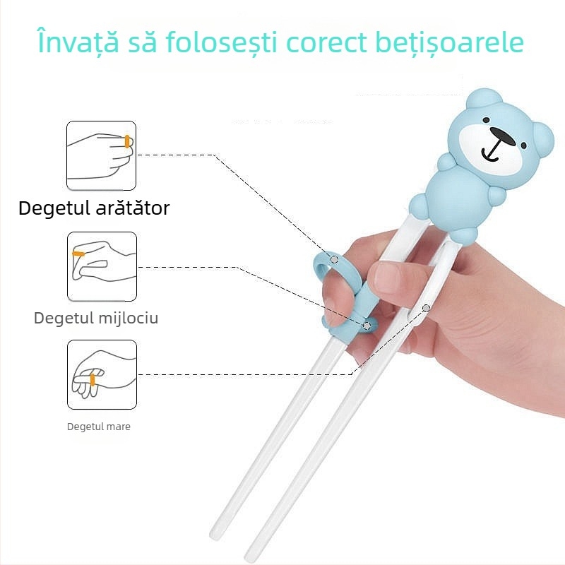 Bețișoare de învățare pentru copii — ABS material, stil simplu, pentru vârsta peste 6 luni, marca Happy Child