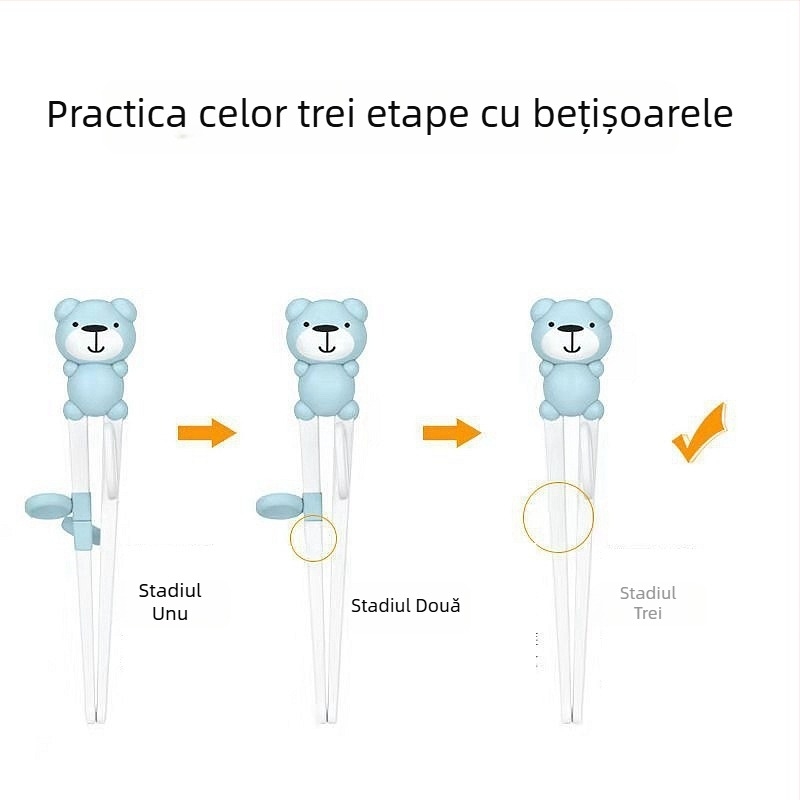 Bețișoare de învățare pentru copii — ABS material, stil simplu, pentru vârsta peste 6 luni, marca Happy Child