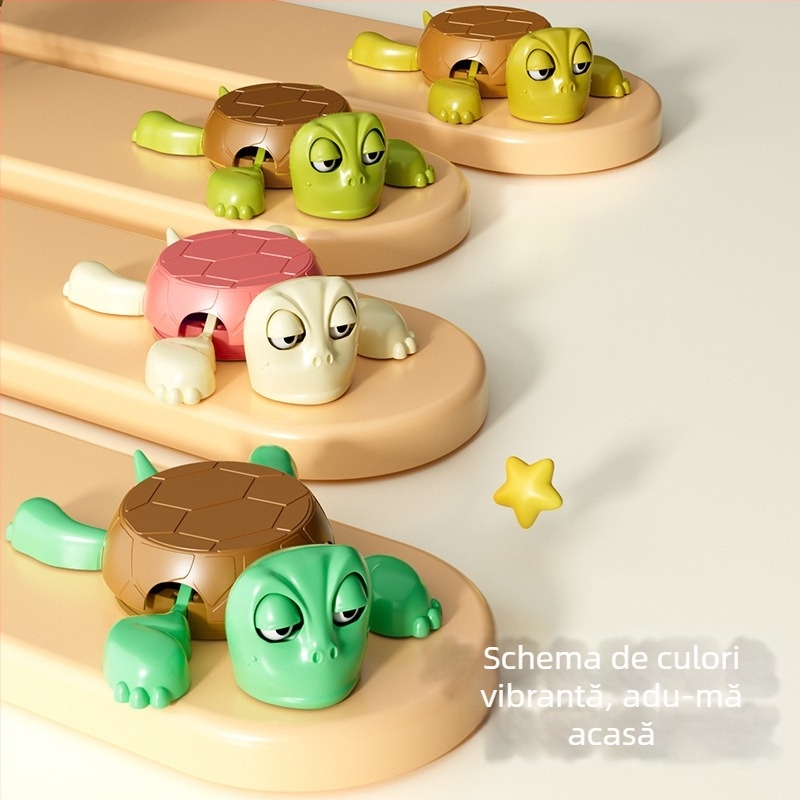 Suport de pahar cu țestoasă – Design amuzant de tip desen animat, formă neregulată, plastic, lansare 2025, decor de birou non-electronic