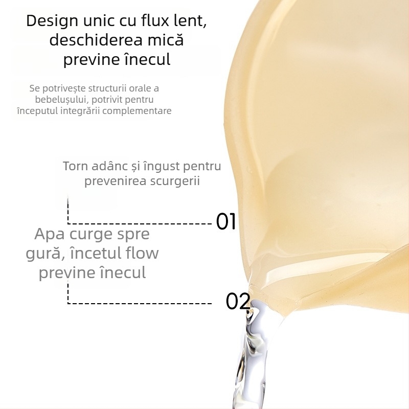 Vas de hrănire pentru bebeluși cu cioc de vultur – silicon, pentru copii de la 3 luni, set 1 buc., stil drăguț