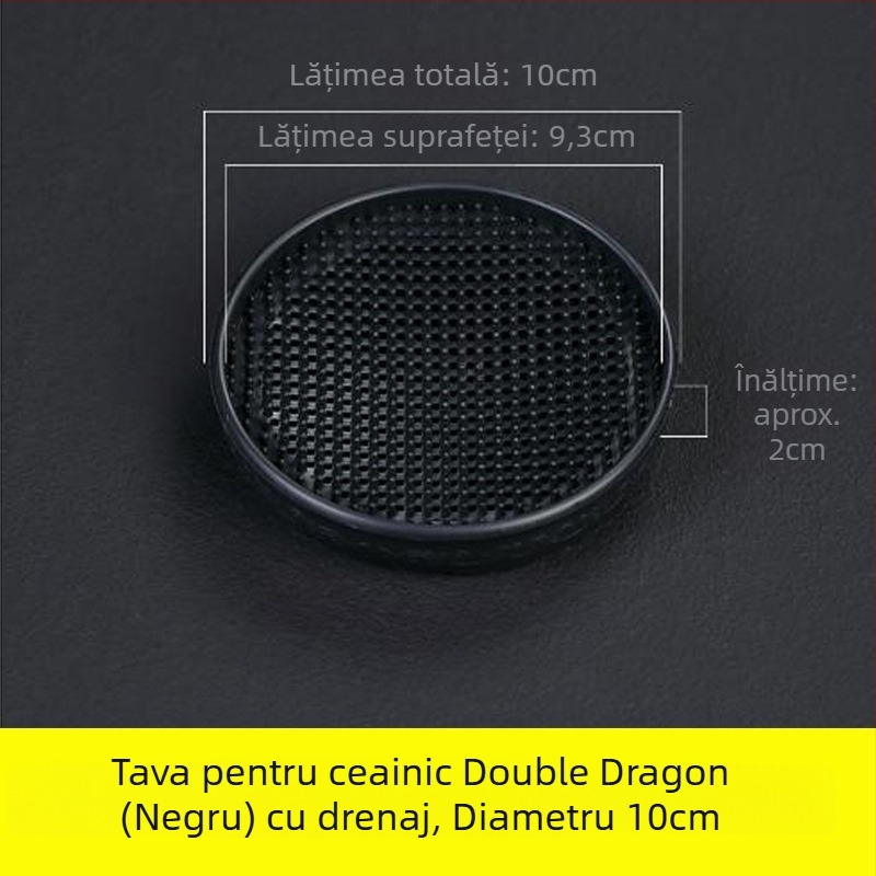 Suport pentru ceainic și farfurioară – anti-derapare, pernă izolatoare termică, tavă de ceai, stil Chinez nou, plastic