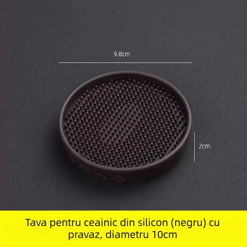 Suport pentru ceainic și farfurioară – anti-derapare, pernă izolatoare termică, tavă de ceai, stil Chinez nou, plastic